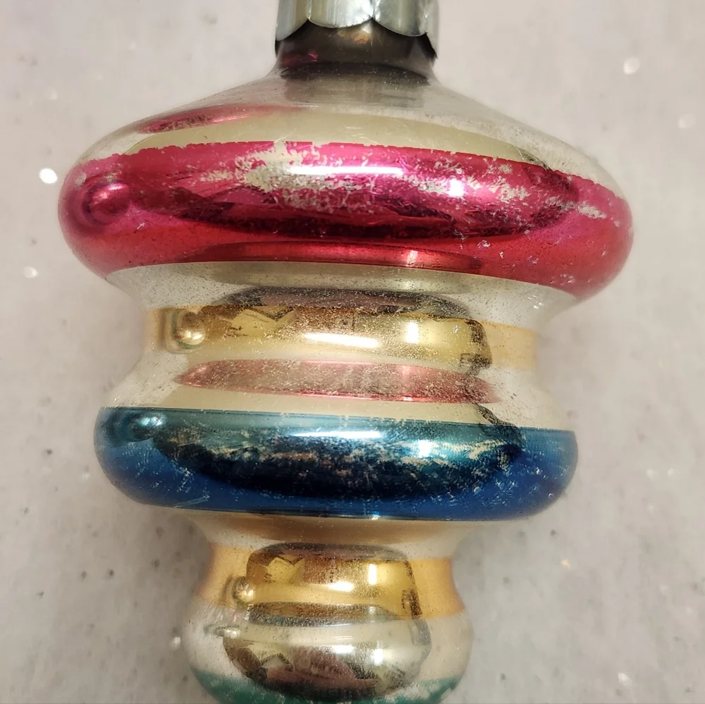 Vintage Mercury Glass Ornament Set - Picture 4 of 10